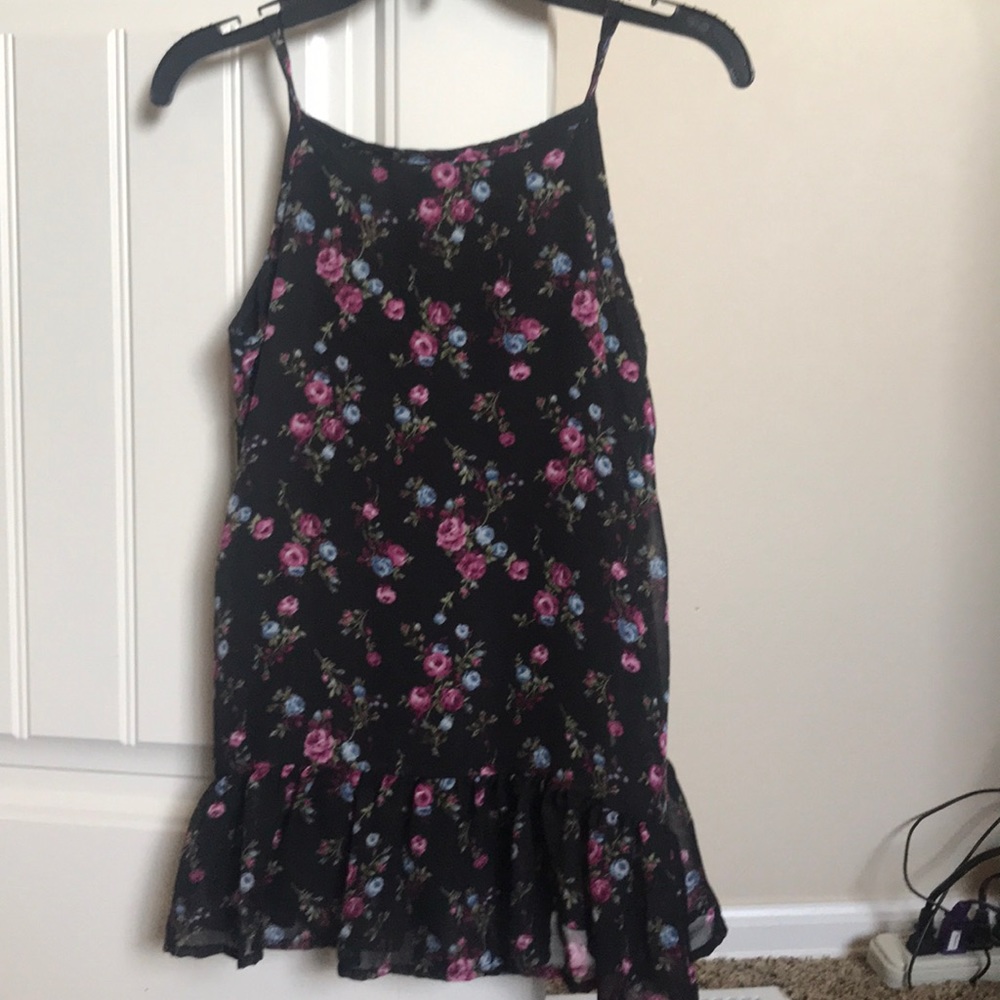 Long formal spaghetti strap shirt